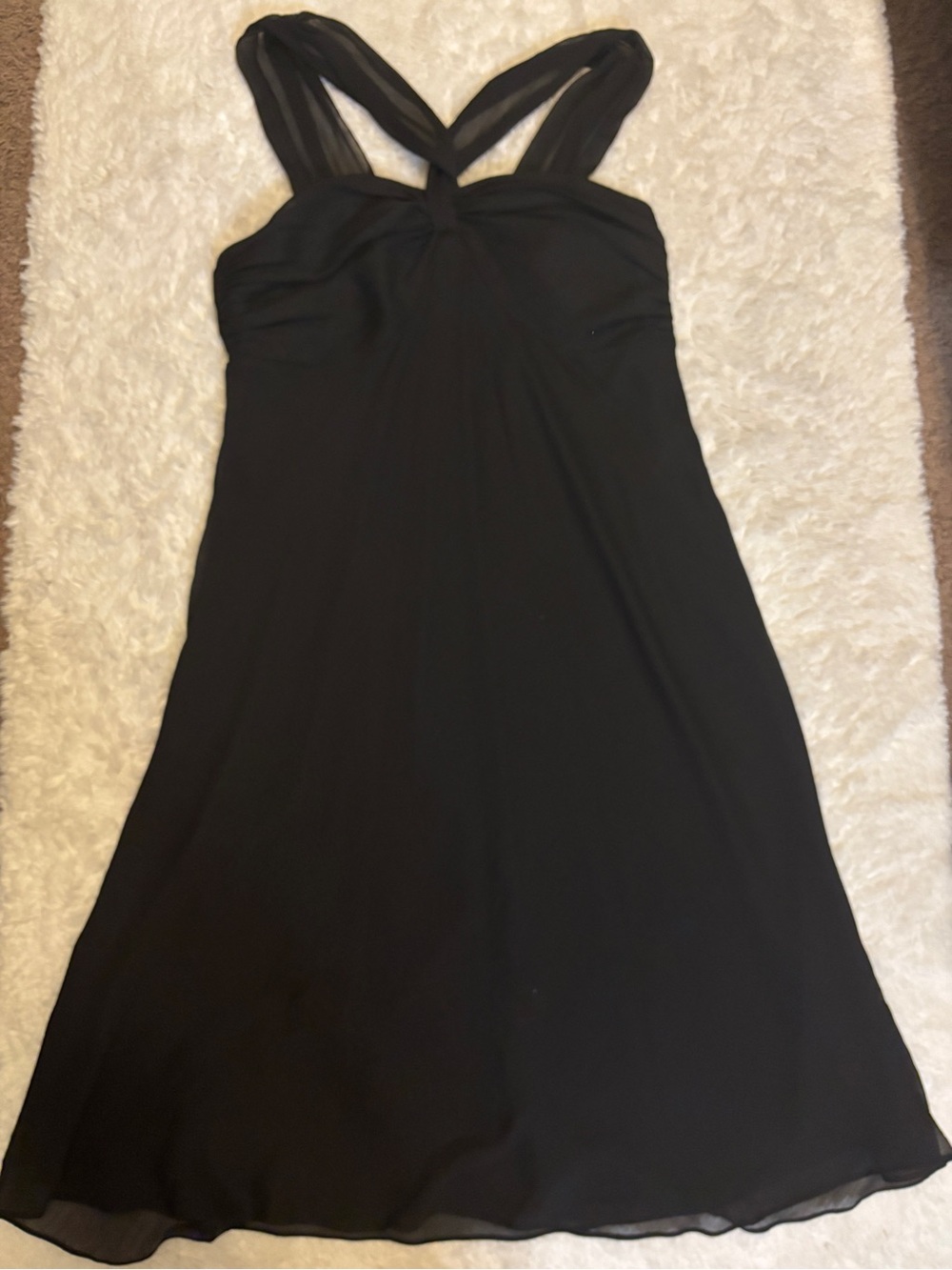 Lane Bryant Black Crisscross Strap Midi Dress